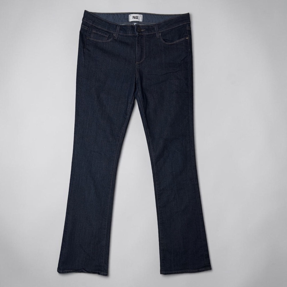 Paige Manhattan Bootcut Jeans Dark Wash Indigo Denim Womens Size 32
